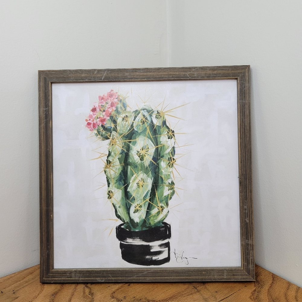 Cactus art frame
